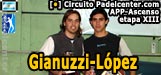 Gianuzzi pega dos veces, esta vez con Matias Lopez y por 10 puntos