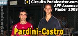 Impresionante remontada de Pardini-Castro ante Reiter-Tortora para llevarse el cierre de la temporada 2008