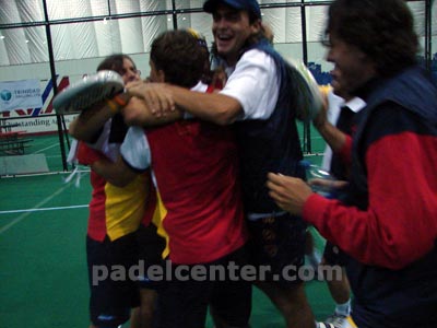 Mieres en Canadá 2008, puro festejo