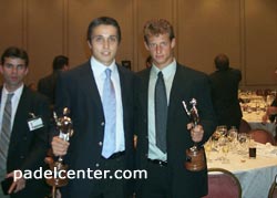 2002: Bela ganaba el primero de cuatro Olimpias, y posaba junto a un joven Nalbandian, que este a&ntilde;o se llev&oacute; el de oro.