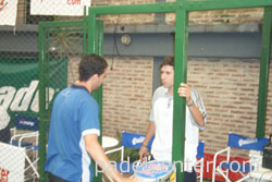 Pinto-P.Mill&aacute;n en la charla previa antes del partido