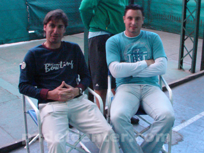 P&uacute;blico de lujo: Gustavo Alfonso y Pablo Torres vinieron a ver su amigo Paparatto